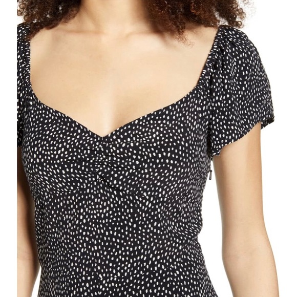 Leith Print High Slit Midi Dress - Picture 3 of 6